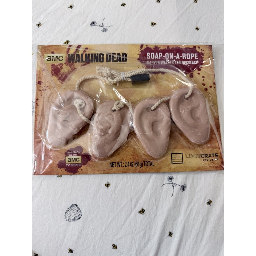 New AMC The Walking Dead - Soap on a Rope Daryl's Walker Ear Necklace Loot Crate